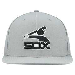 Chicago White Sox Mitchell & Ness Cooperstown Collection Basic Flip Snapback Hat - Gray - Mitchell & Ness Online