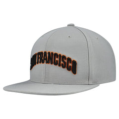 San Francisco Giants Mitchell & Ness Cooperstown Collection Basic Flip Snapback Hat - Gray - Mitchell & Ness Online