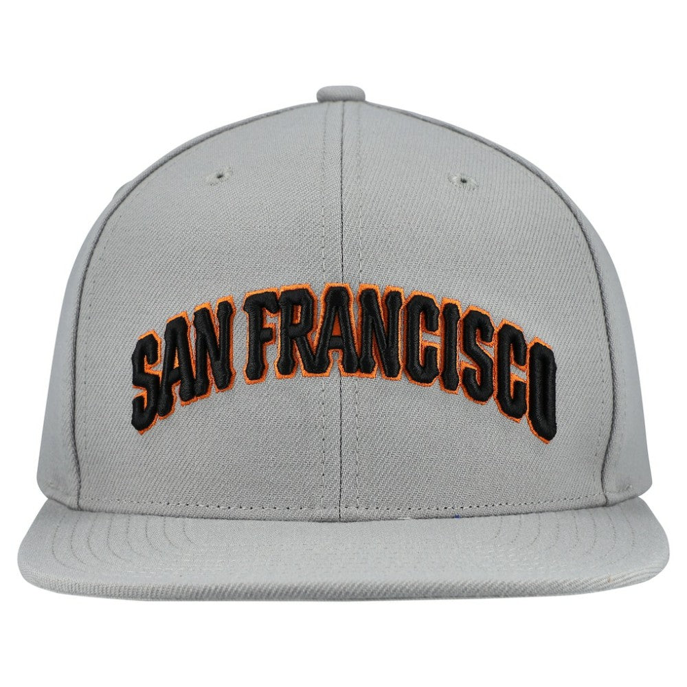 San Francisco Giants Mitchell & Ness Cooperstown Collection Basic Flip Snapback Hat - Gray - Mitchell & Ness Online