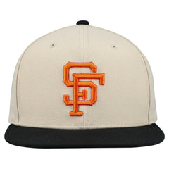 San Francisco Giants Mitchell & Ness Cooperstown Collection Basic Flip Snapback Hat - Cream - Mitchell & Ness Sale