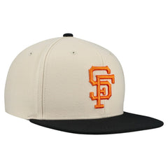 San Francisco Giants Mitchell & Ness Cooperstown Collection Basic Flip Snapback Hat - Cream - Mitchell & Ness Sale
