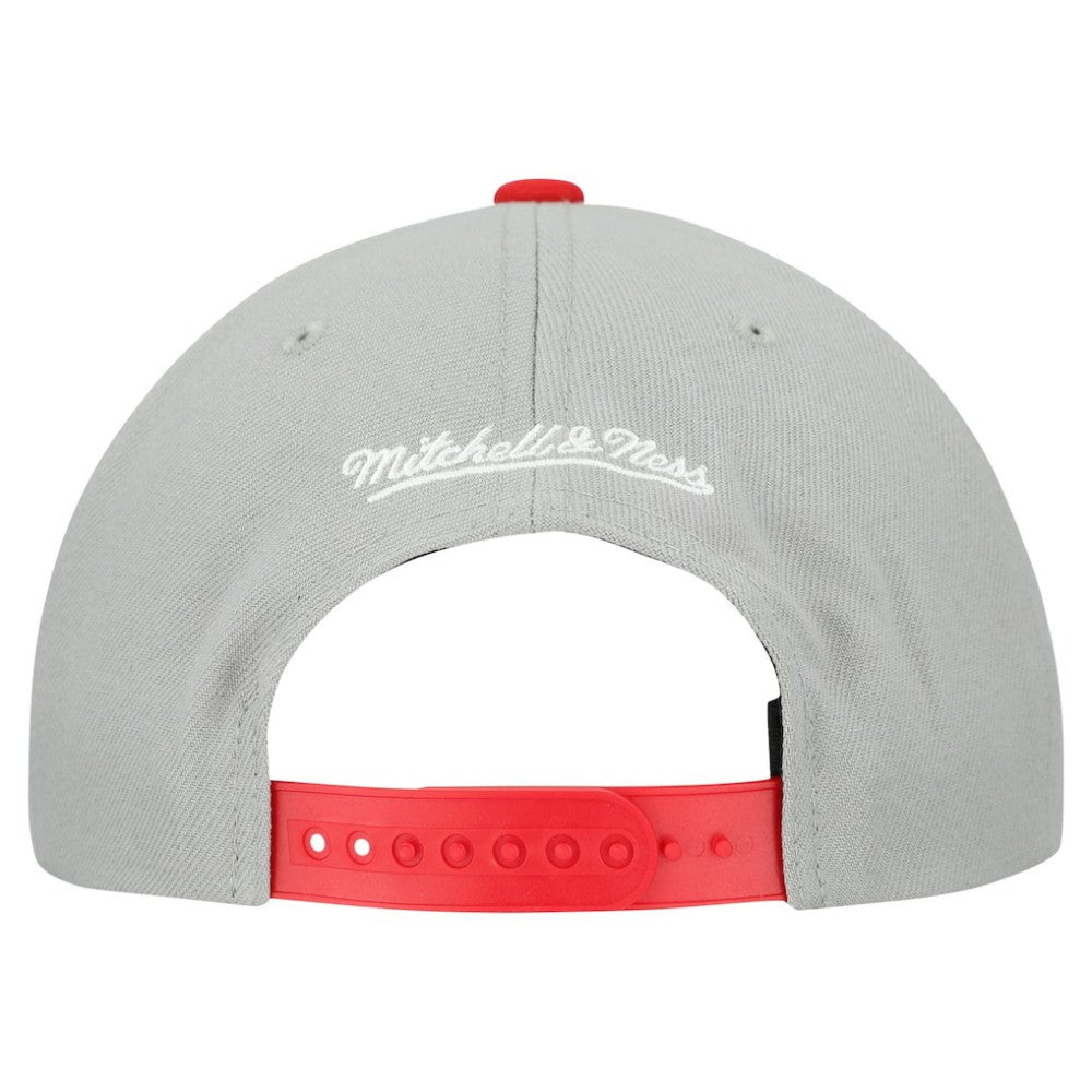 Texas Rangers Mitchell & Ness Cooperstown Collection Basic Flip Snapback Hat - Gray - Mitchell & Ness on Sale