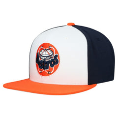 Houston Astros Mitchell & Ness Cooperstown Collection Basic Flip Snapback Hat - White - Mitchell & Ness Discount