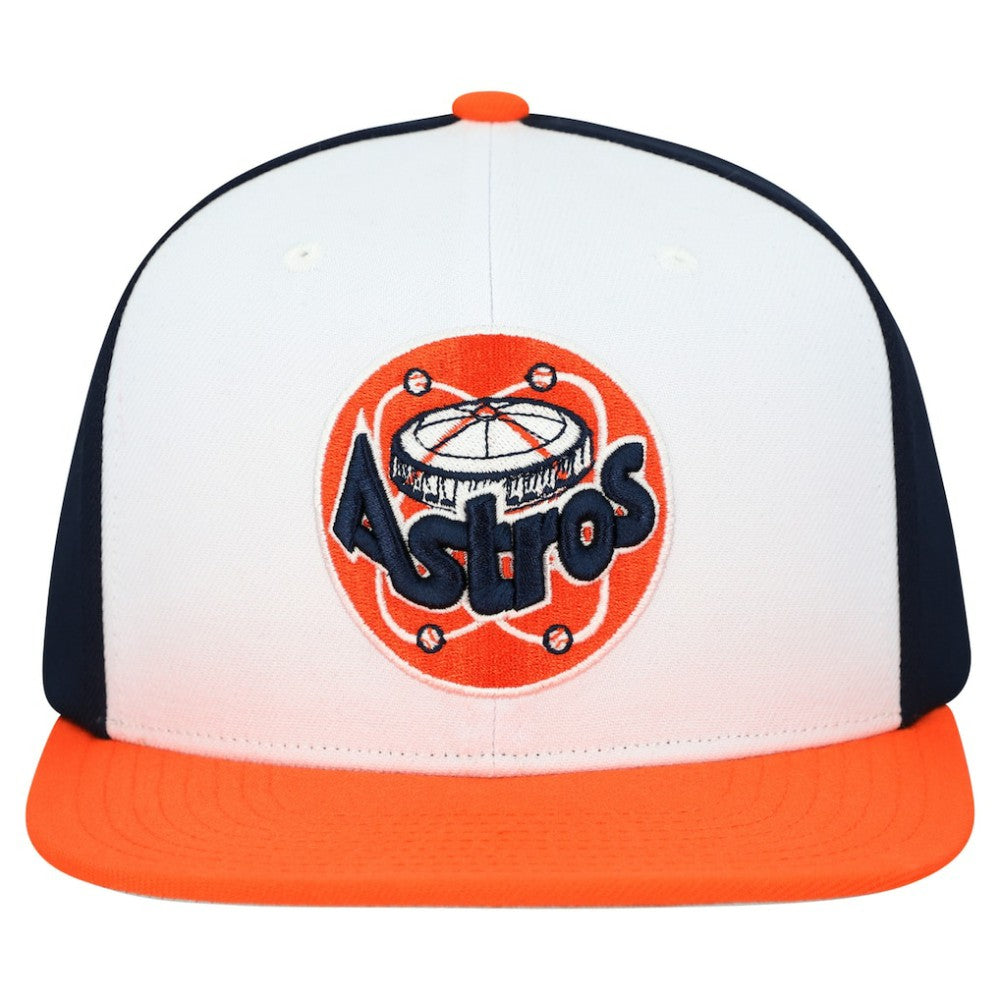 Houston Astros Mitchell & Ness Cooperstown Collection Basic Flip Snapback Hat - White - Mitchell & Ness Discount