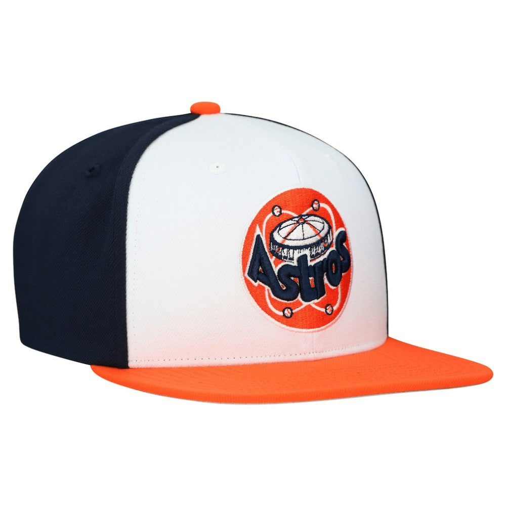 Houston Astros Mitchell & Ness Cooperstown Collection Basic Flip Snapback Hat - White - Mitchell & Ness Discount