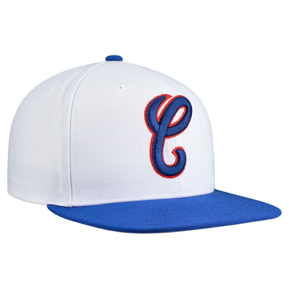 Chicago White Sox Mitchell & Ness Cooperstown Collection Basic Flip Snapback Hat - White - Mitchell & Ness Lifestyle
