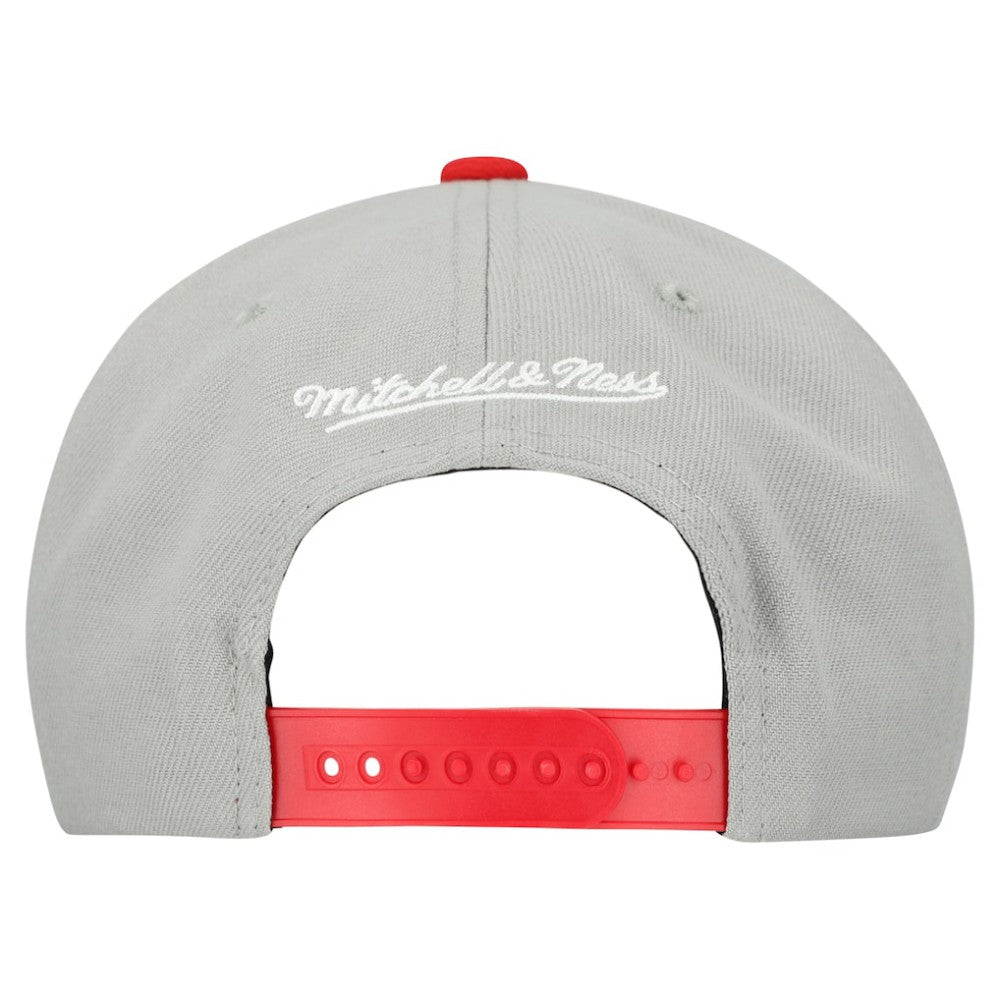 Boston Red Sox Mitchell & Ness Cooperstown Collection Basic Flip Snapback Hat - Gray - Mitchell & Ness on Sale