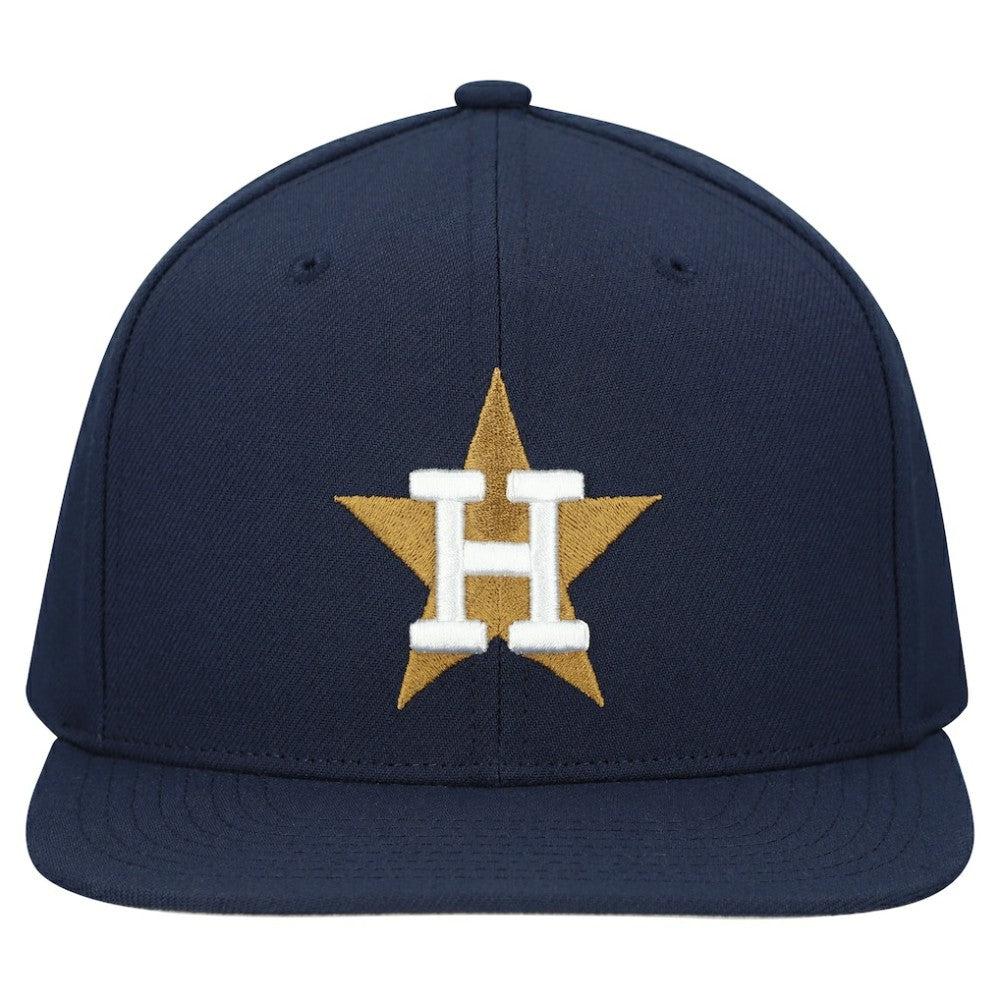 Houston Astros Mitchell & Ness Cooperstown Collection Basic Flip Snapback Hat - Navy - Mitchell & Ness Online