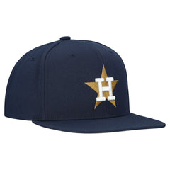 Houston Astros Mitchell & Ness Cooperstown Collection Basic Flip Snapback Hat - Navy - Mitchell & Ness Online