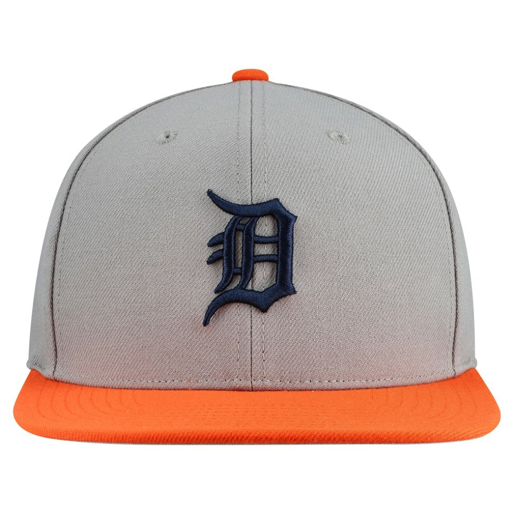 Detroit Tigers Mitchell & Ness Basic Flip Snapback Hat - Gray - Mitchell & Ness Discount