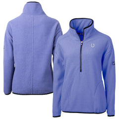 Indianapolis Colts Cutter & Buck Women's Cascade Eco Fleece Half-Zip Jacket Lavender