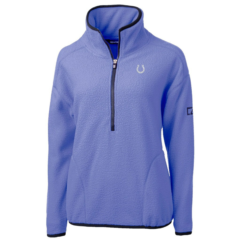 Indianapolis Colts Cutter & Buck Women's Cascade Eco Fleece Half-Zip Jacket Lavender
