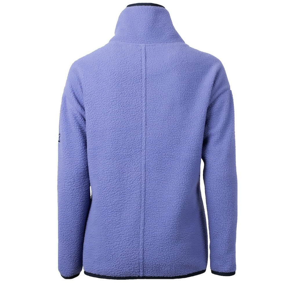 New England Patriots Cutter & Buck Women's Cascade Eco Fleece Half-Zip Jacket Lavender
