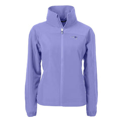 New England Patriots Cutter & Buck Women's Charter Eco Recycled Full-Zip Jacket Purple