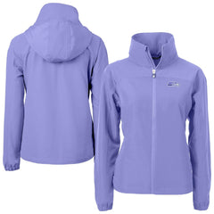 Seattle Seahawks Cutter & Buck Women's Charter Eco Recycled Full-Zip Jacket Purple
