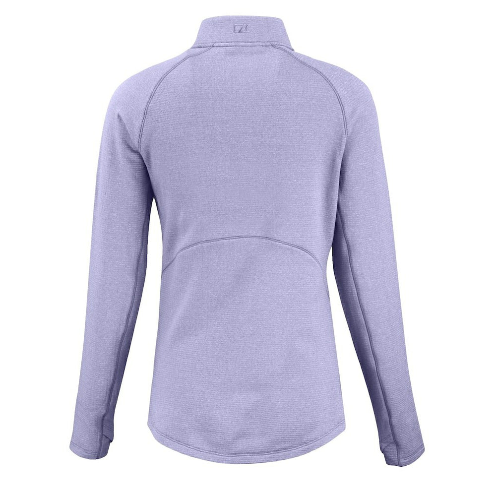 Washington Commanders Cutter & Buck Women's Peshastin Eco Fleece Recycled Half-Zip Top Purple