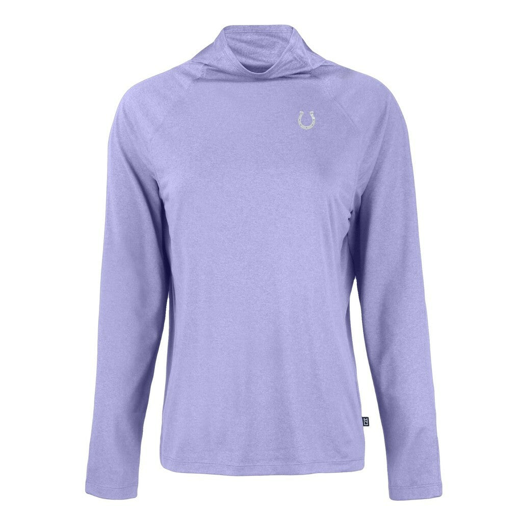 Indianapolis Colts Cutter & Buck Women's Coastline Epic Comfort Eco Recycled Funnel Neck Top Purple