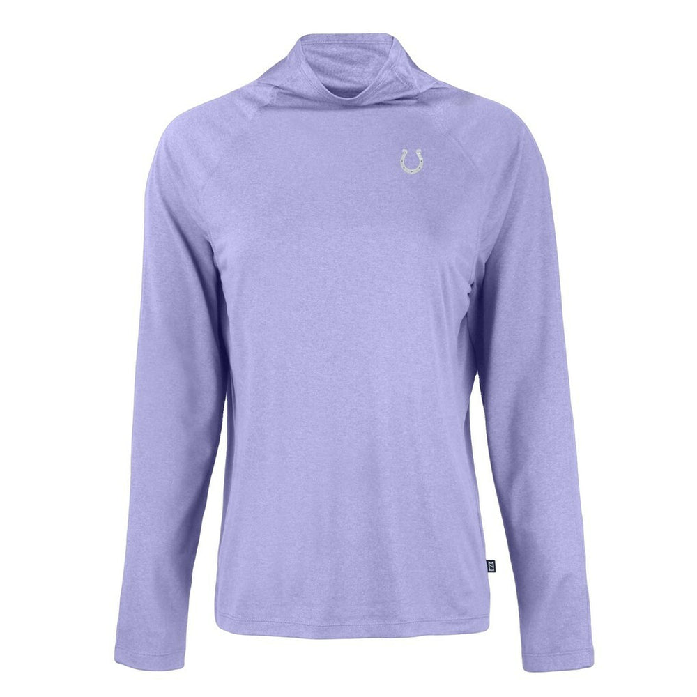 Indianapolis Colts Cutter & Buck Women's Coastline Epic Comfort Eco Recycled Funnel Neck Top Purple