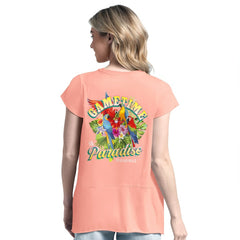Cincinnati Bengals Margaritaville Women's Gametime Is Paradise T-Shirt Light Orange