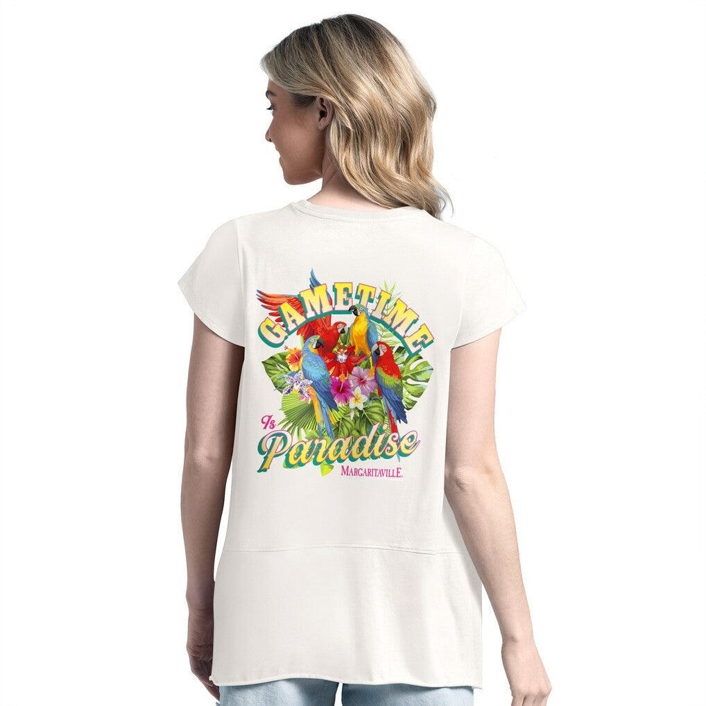 Philadelphia Eagles Margaritaville Women's Gametime Is Paradise T-Shirt Green