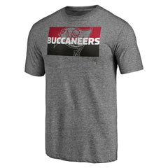 Tampa Bay Buccaneers Square Off Tri-Blend T-Shirt Heather Gray
