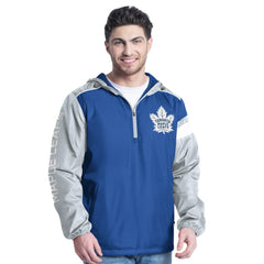 Toronto Maple Leafs G-III Sports by Carl Banks Lateral Half-Zip Hoodie Jacket - Blue/Gray - NHL 202575843