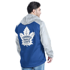Toronto Maple Leafs G-III Sports by Carl Banks Lateral Half-Zip Hoodie Jacket - Blue/Gray - NHL 202575843