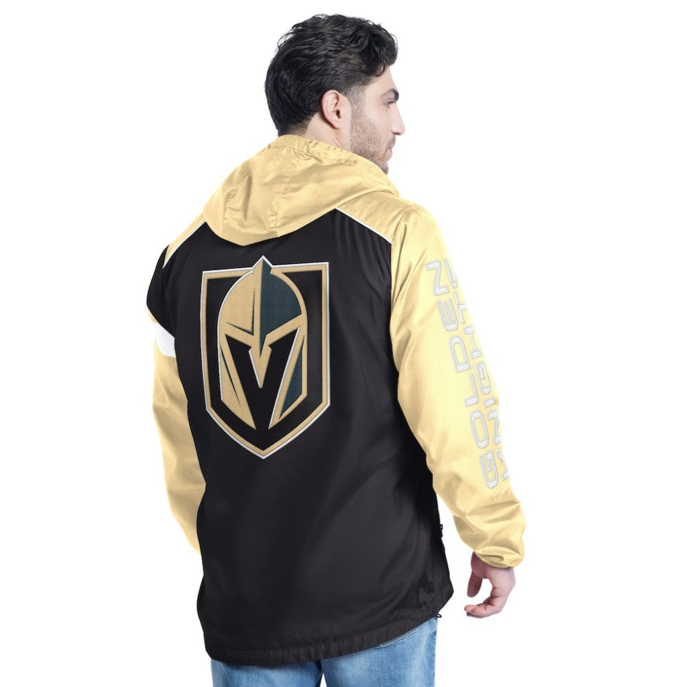 Vegas Golden Knights G-III Sports by Carl Banks Lateral Half-Zip Hoodie Jacket - Black/Gold - NHL 202575846
