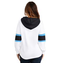 Utah Mammoth G-III 4Her by Carl Banks Women's Goal Zone Long Sleeve Lace-Up Hoodie T-Shirt - White - NHL 202575879