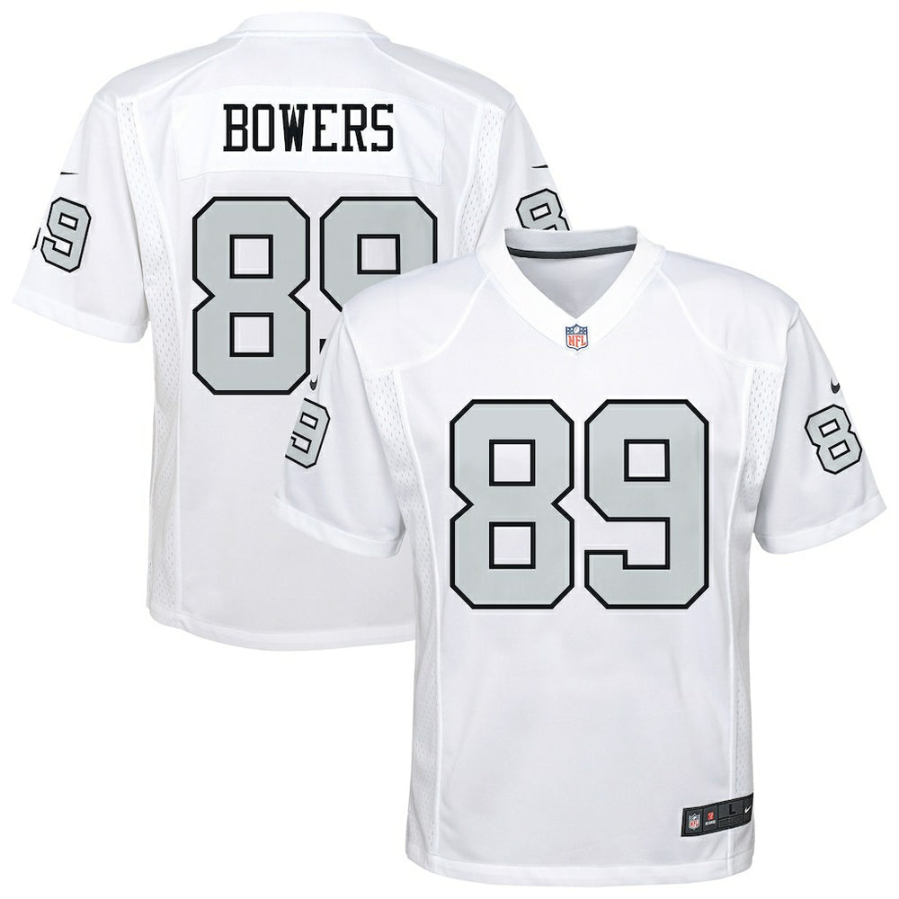 Nike Brock Bowers Las Vegas Raiders Youth Alternate Game Jersey White