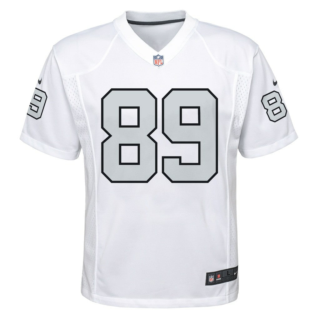 Nike Brock Bowers Las Vegas Raiders Youth Alternate Game Jersey White