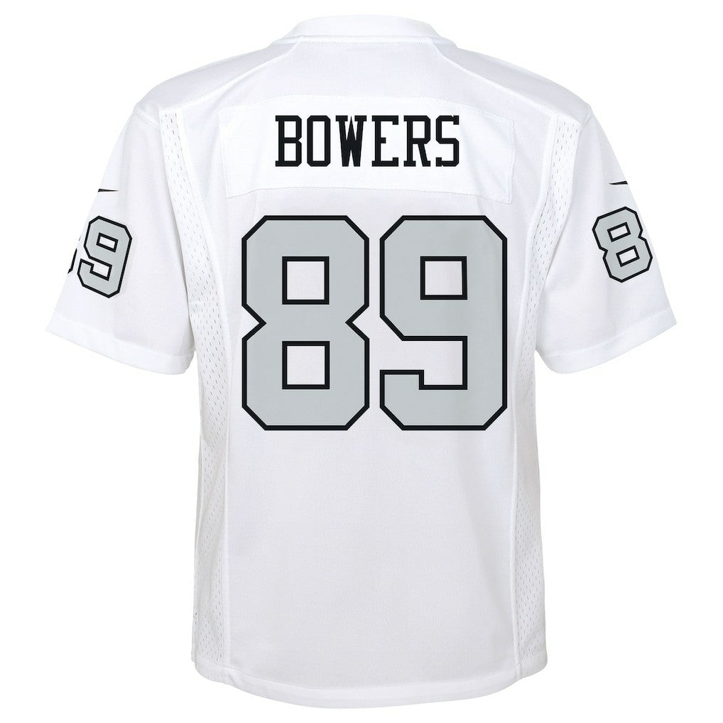 Nike Brock Bowers Las Vegas Raiders Youth Alternate Game Jersey White