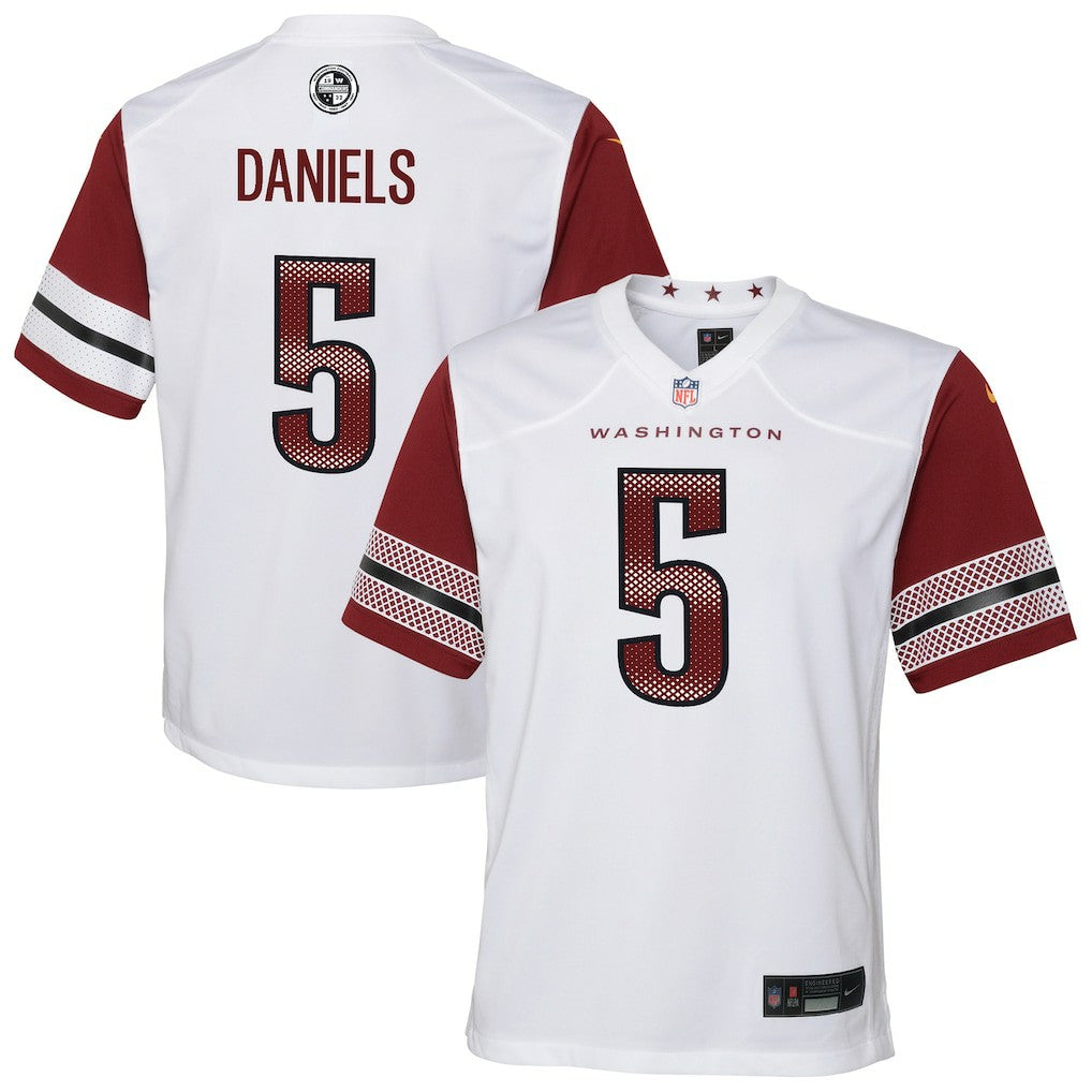 Nike Jayden Daniels Washington Commanders Youth Game Jersey White