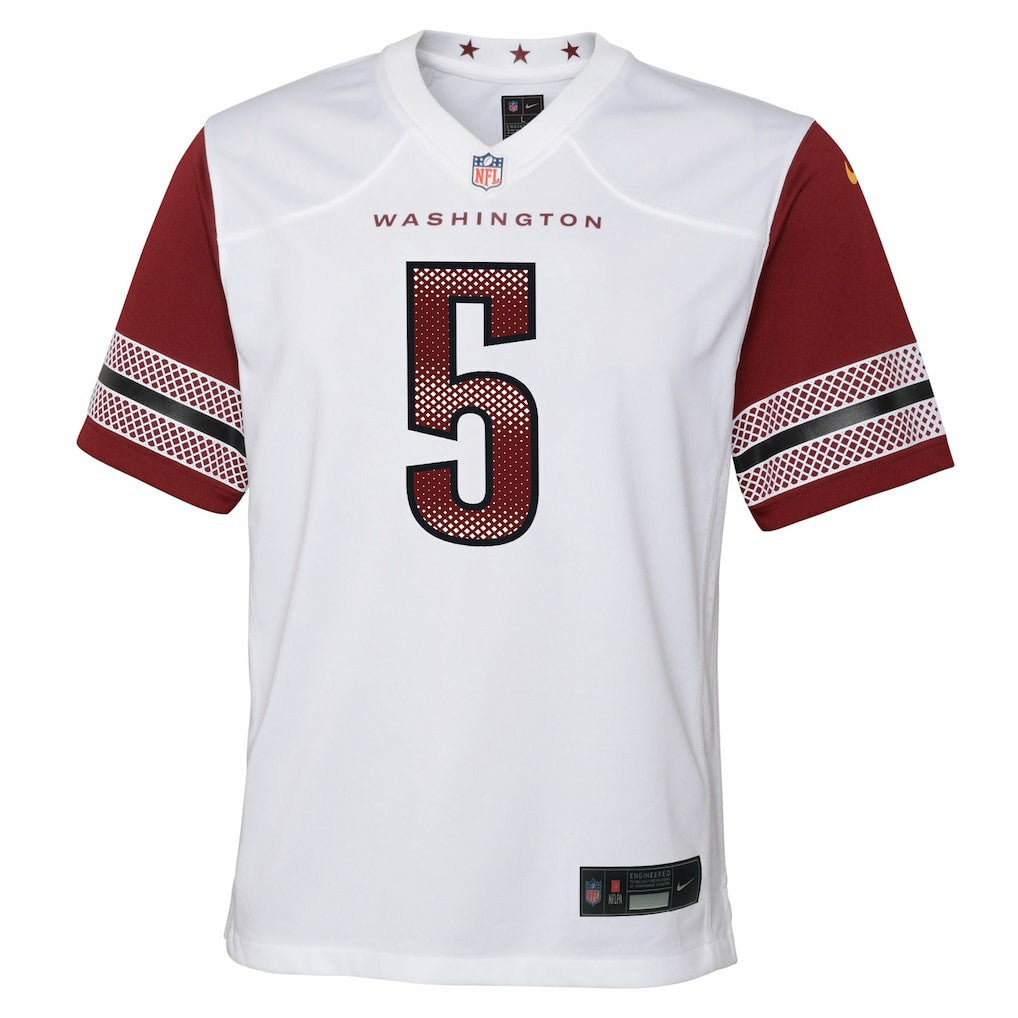 Nike Jayden Daniels Washington Commanders Youth Game Jersey White