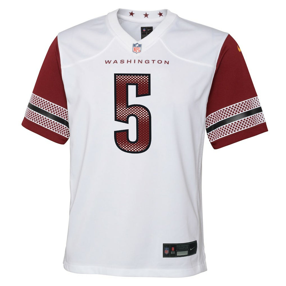 Nike Jayden Daniels Washington Commanders Youth Game Jersey White