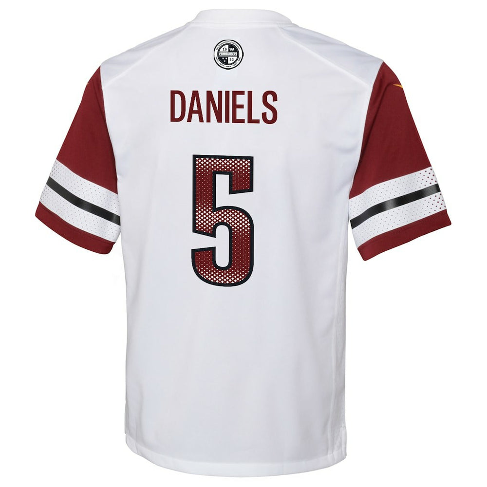 Nike Jayden Daniels Washington Commanders Youth Game Jersey White