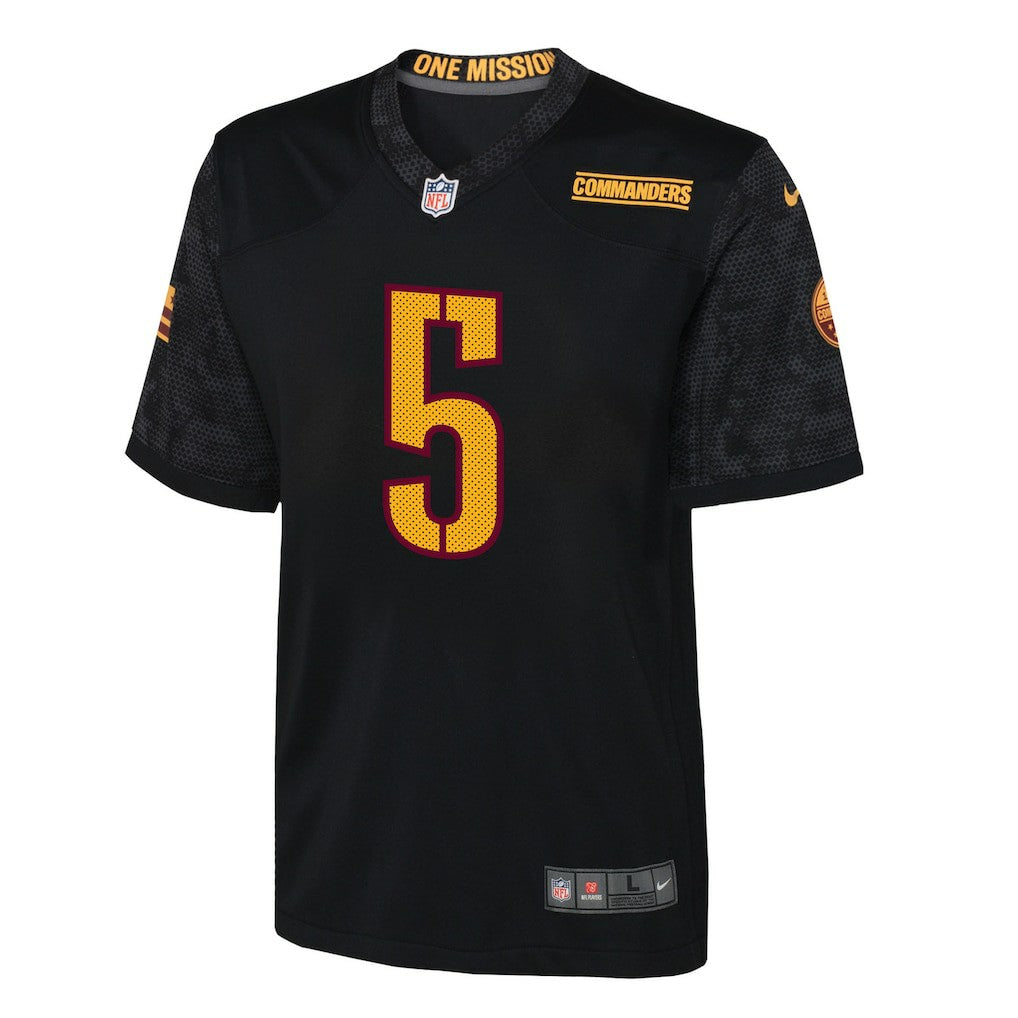 Nike Jayden Daniels Washington Commanders Youth Alternate Game Jersey Black