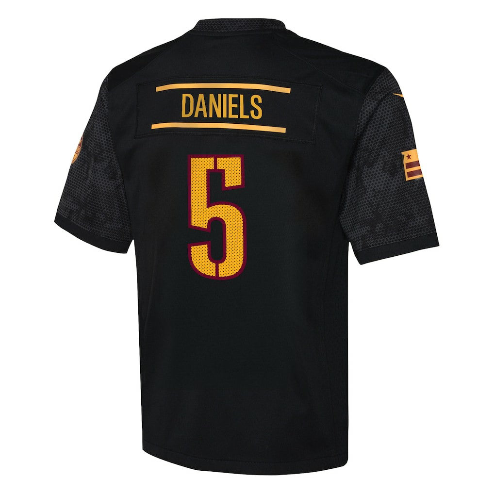 Nike Jayden Daniels Washington Commanders Youth Alternate Game Jersey Black