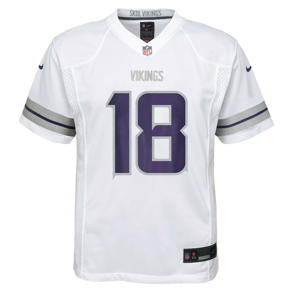 Nike Justin Jefferson Minnesota Vikings Preschool Alternate Player Game Jersey White