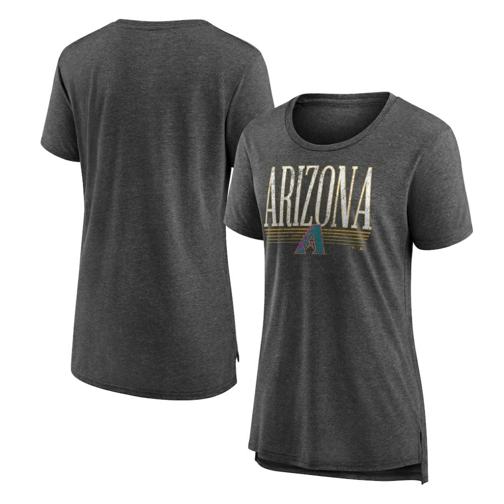 Arizona Diamondbacks Women's Toppler Tri-Blend T-Shirt - Gray - MLB Discount