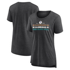 Arizona Diamondbacks Women's Power Swing Tri-Blend T-Shirt - Gray - MLB Discount