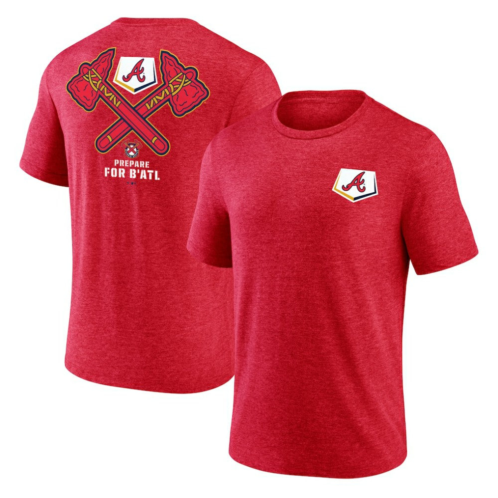 Atlanta Braves BATL Tri-Blend T-Shirt - Red - MLB on Sale