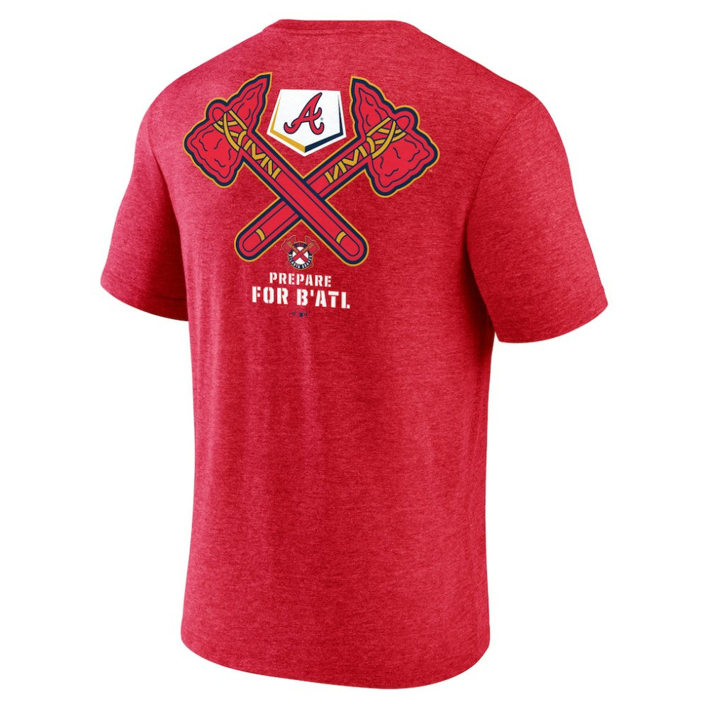 Atlanta Braves BATL Tri-Blend T-Shirt - Red - MLB on Sale