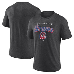 Atlanta Braves Wonderment Tri-Blend T-Shirt - Charcoal - MLB Discount