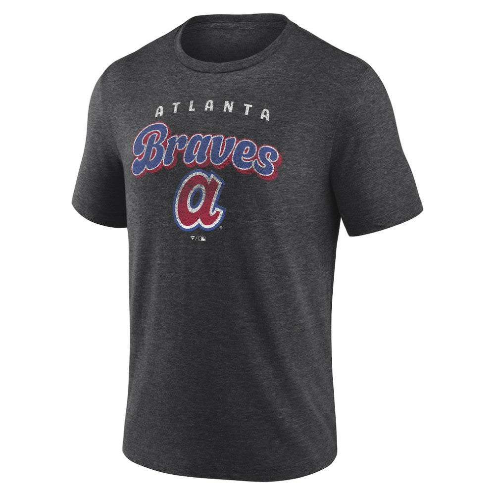 Atlanta Braves Wonderment Tri-Blend T-Shirt - Charcoal - MLB Discount