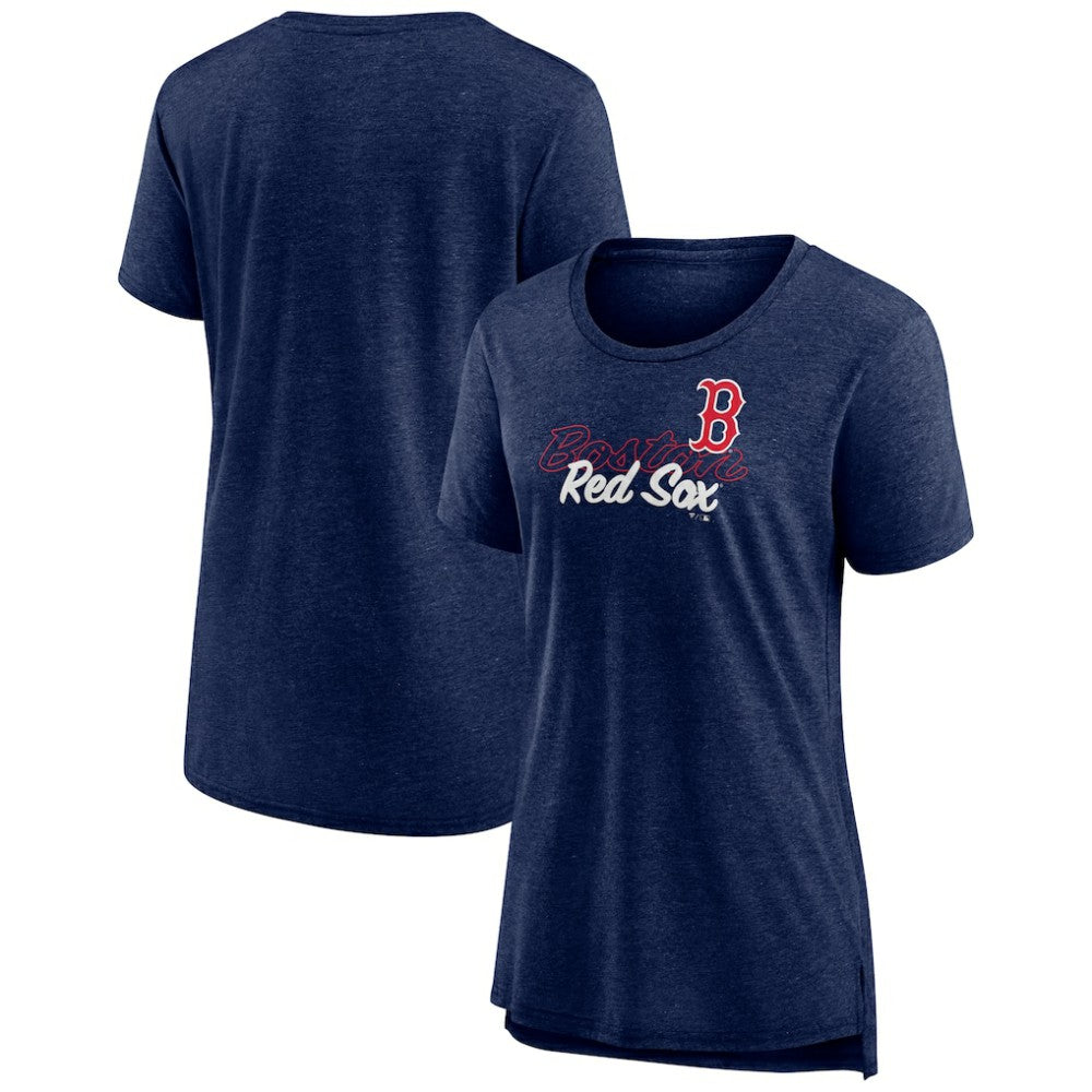 Boston Red Sox Women's Practice Time Tri-Blend T-Shirt - Navy - MLB Discount