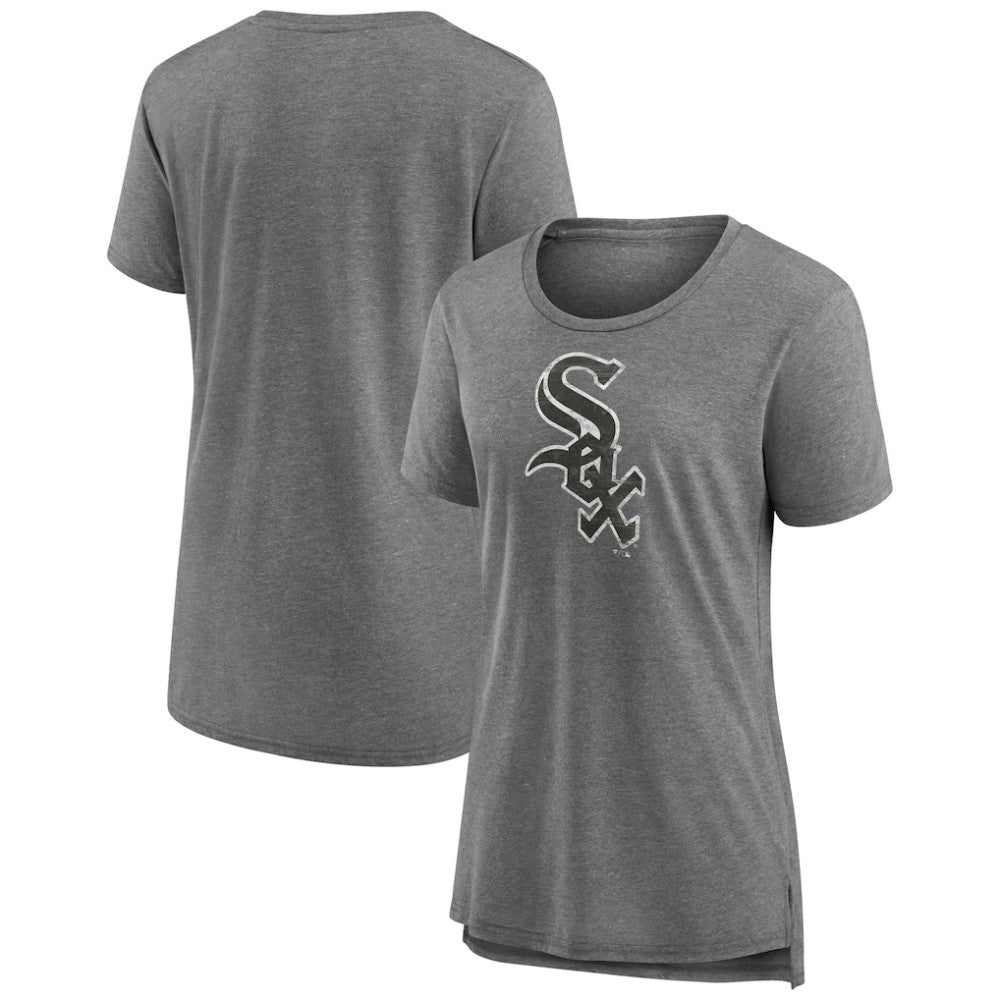 Chicago White Sox Women's Weathered Official Logo Tri-Blend T-Shirt - Gray - MLB Online