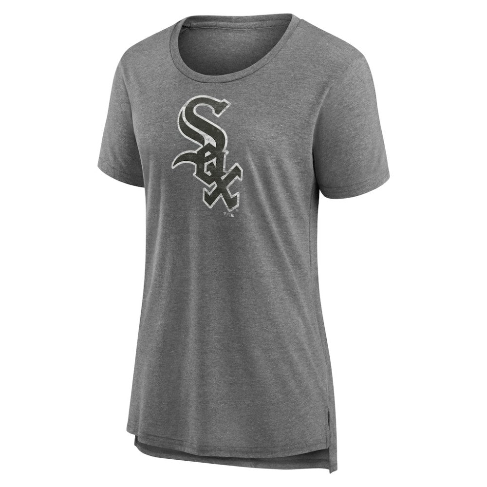 Chicago White Sox Women's Weathered Official Logo Tri-Blend T-Shirt - Gray - MLB Online
