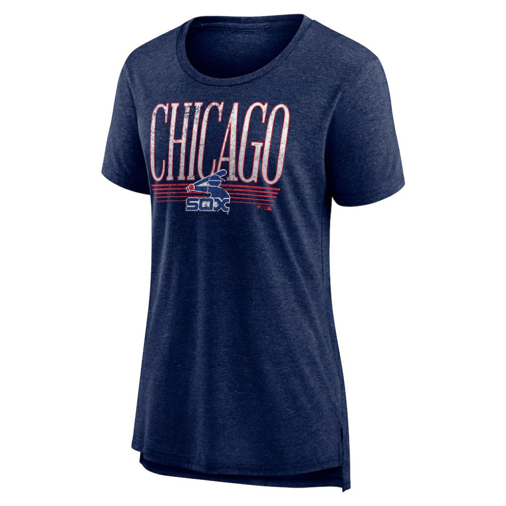 Chicago White Sox Women's Toppler Tri-Blend T-Shirt - Navy - MLB on Sale