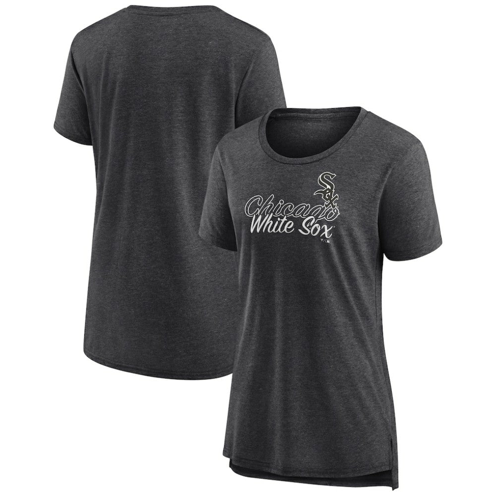 Chicago White Sox Women's Practice Time Tri-Blend T-Shirt - Gray - MLB Sale